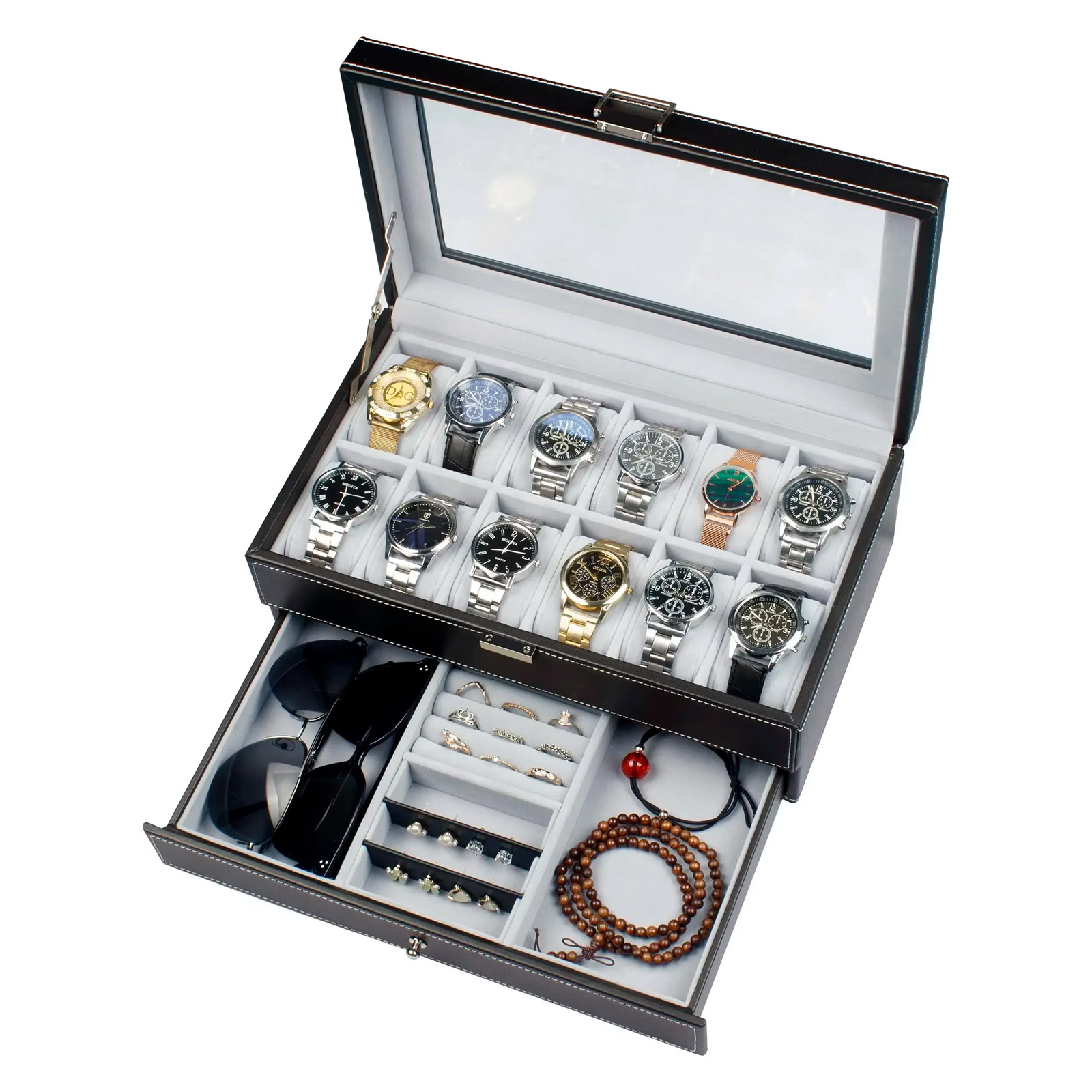 Men Accessories Organiser - Nowe skórzane pudełka na zegarki z