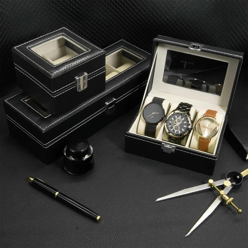 Pudełko na zegarki z ekoskóry  – Men Accessories Organiser recenzja i cena